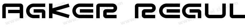 Agker Regular字体转换